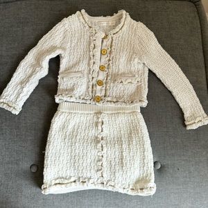 Angel’s face kids cotton coco style cardigan and skirt set